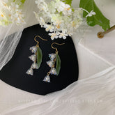 Lily of the Valley Earrings - lily flower dangle earrings - Unique Gift For Her